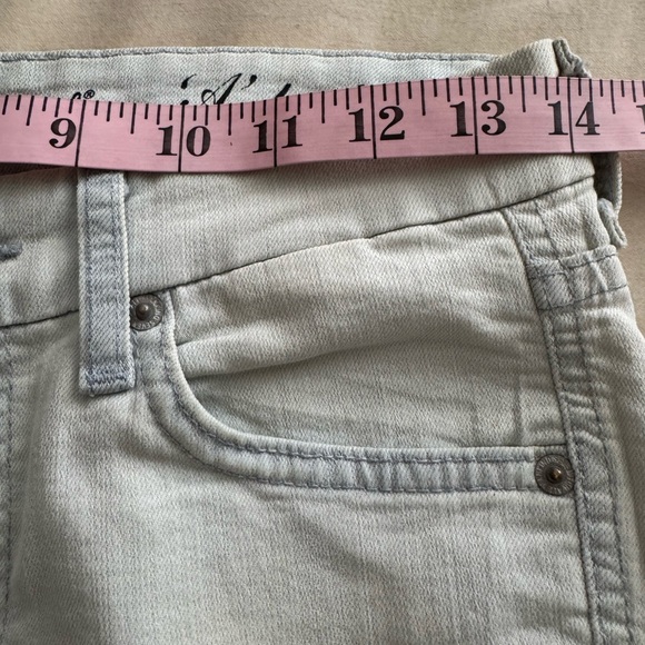 SEVEN FOR ALL MANKIND A- Pocket Women's Acid Wash Jeans Size 25 - Picture 13 of 13